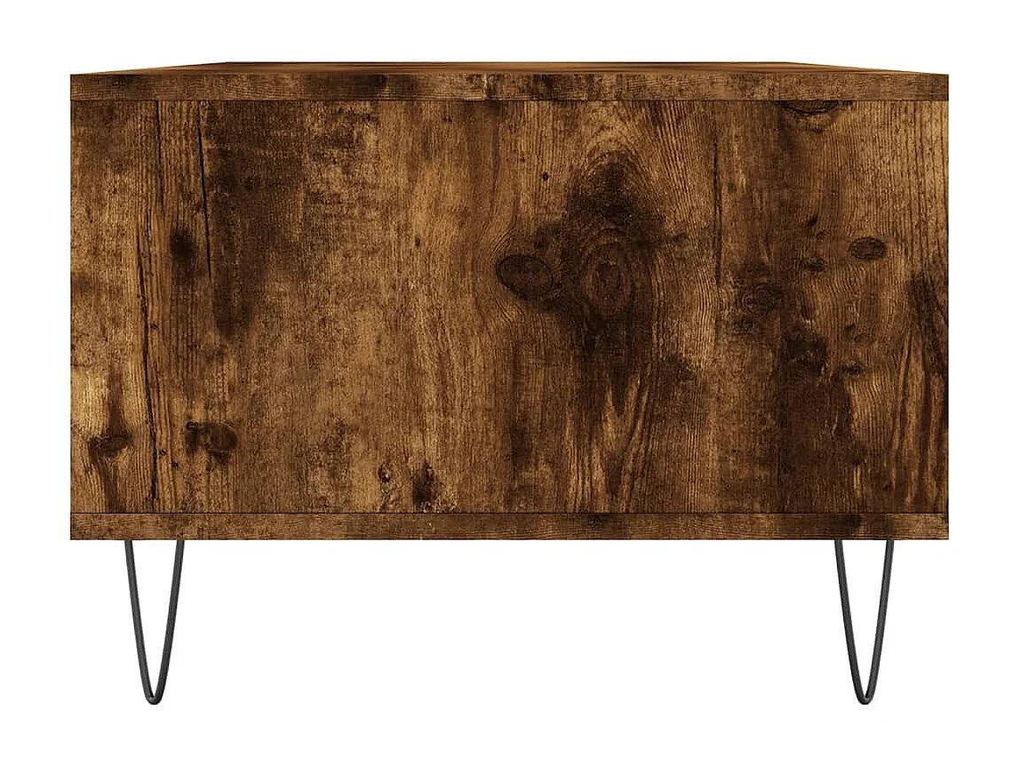 Table basse Chêne fumé 90x50x36,5 Bois d'ingénierie