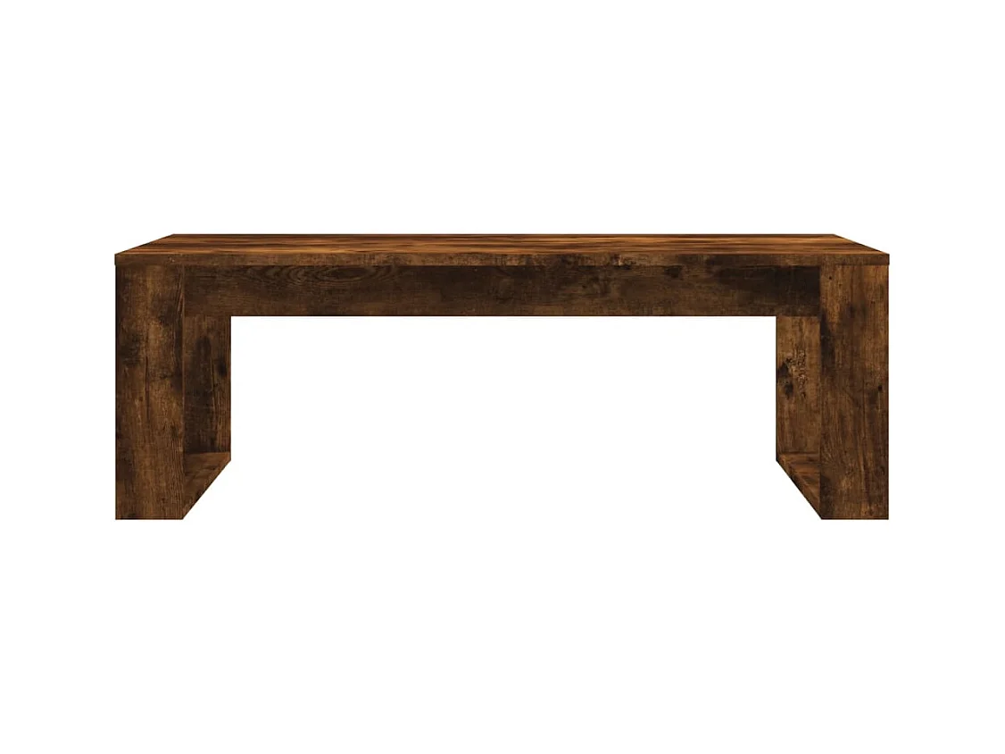 Table basse chêne fumé 102x50x35 bois d'ingénierie