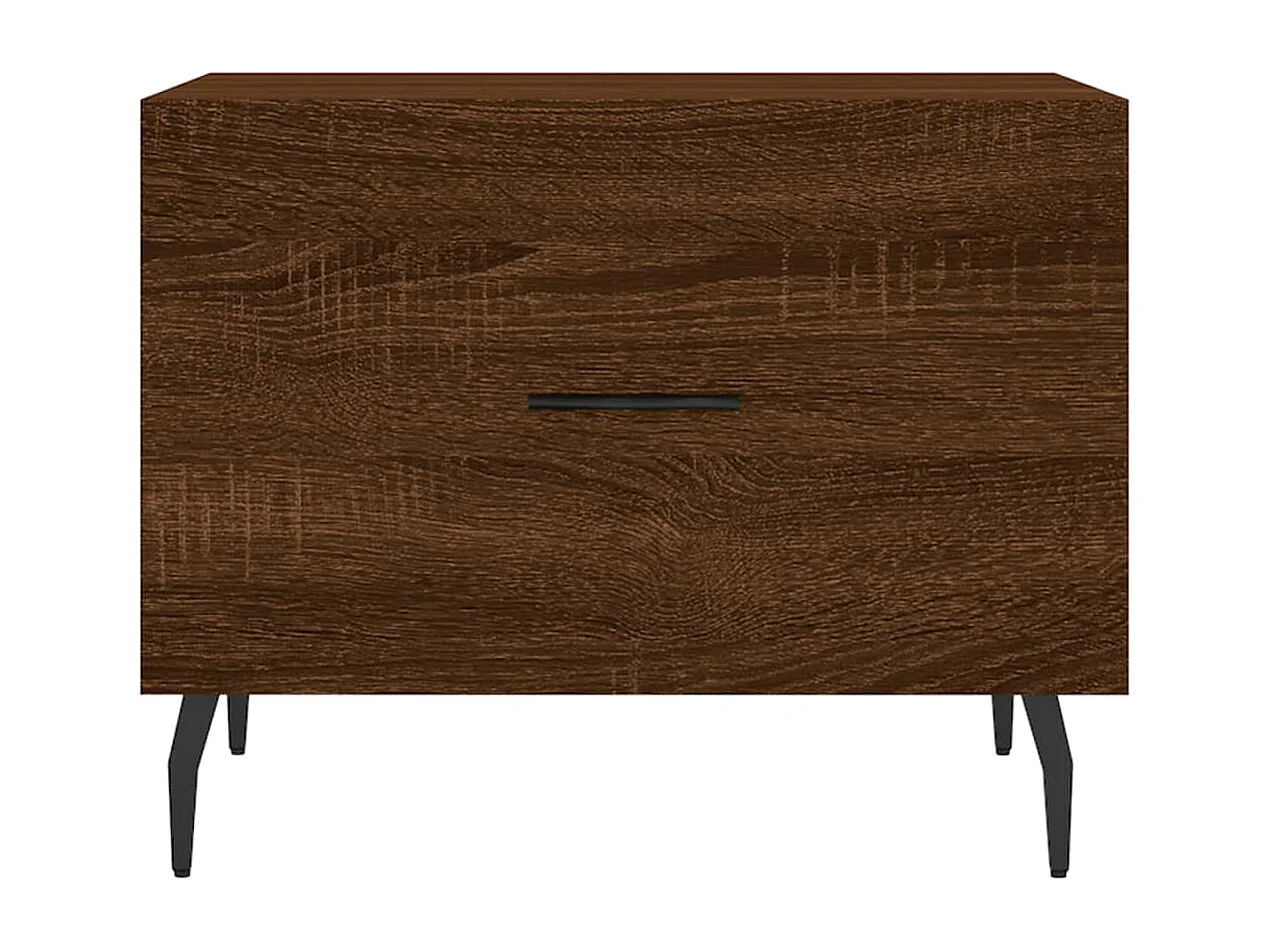 Table basse Chêne marron 50x50x40 Bois d'ingénierie