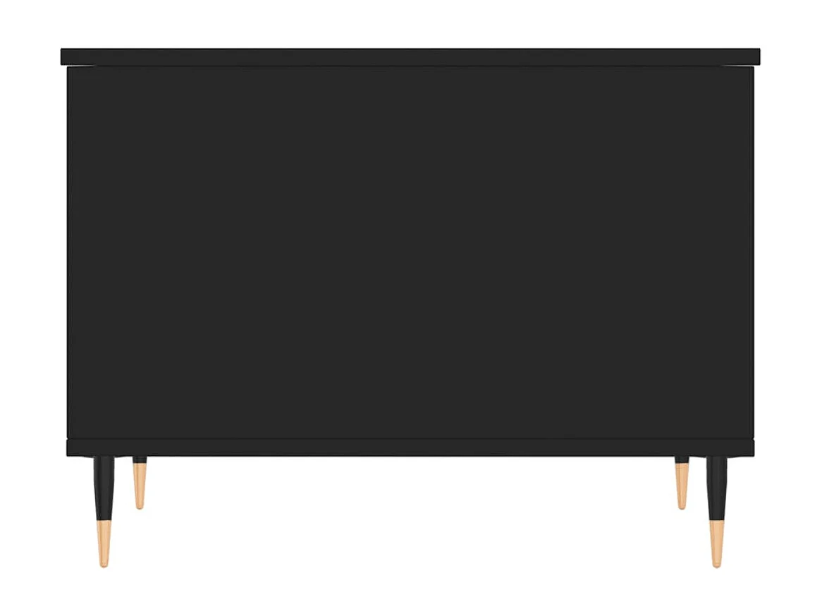 Table basse Noir 60x44,5x45 Bois d'ingénierie