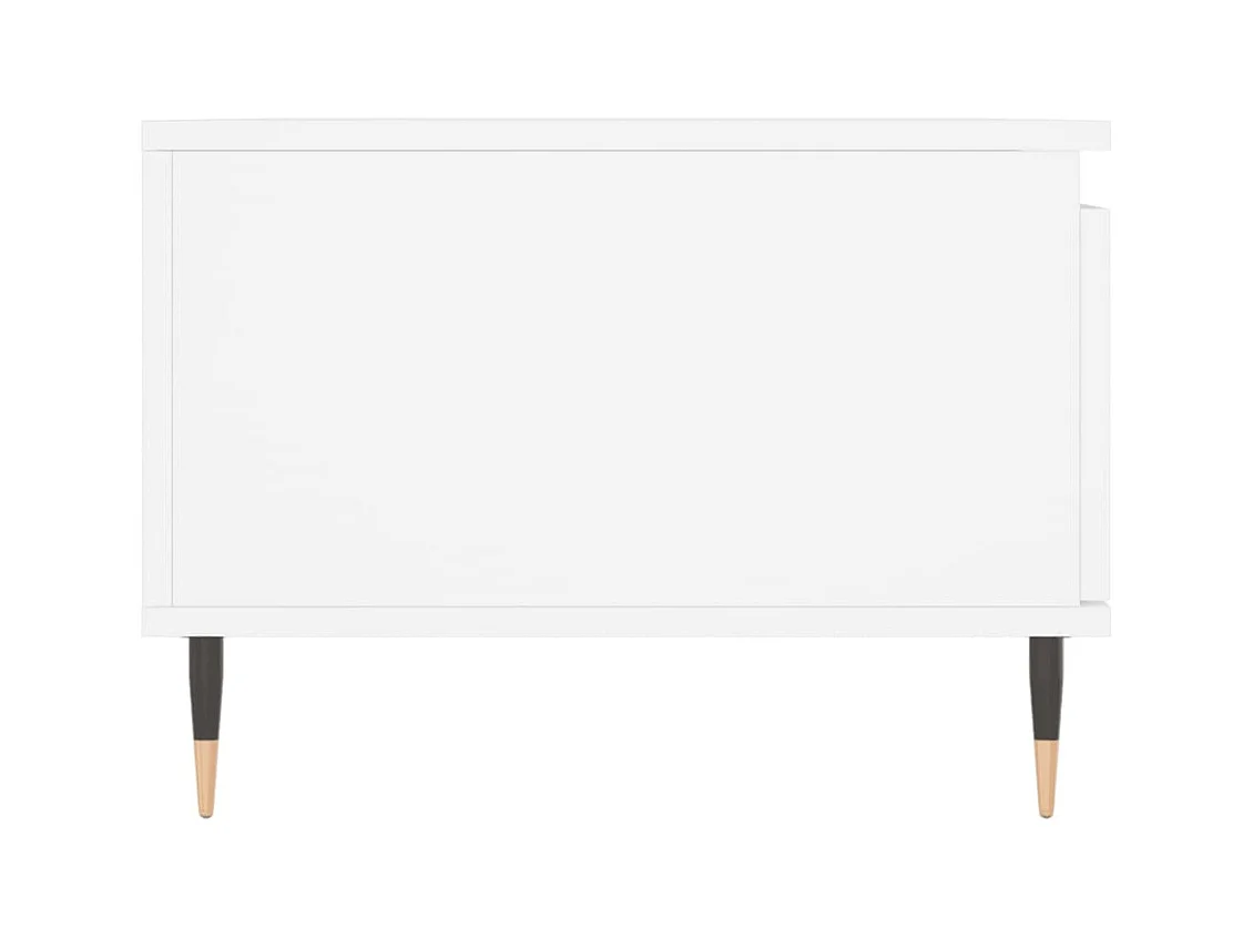 Table basse Blanc 90x50x36,5 Bois d'ingénierie