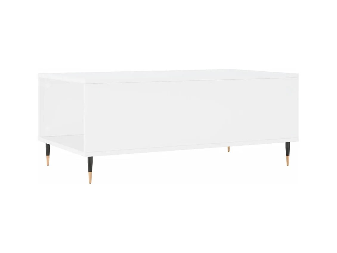 Table basse Blanc 90x50x36,5 Bois d'ingénierie