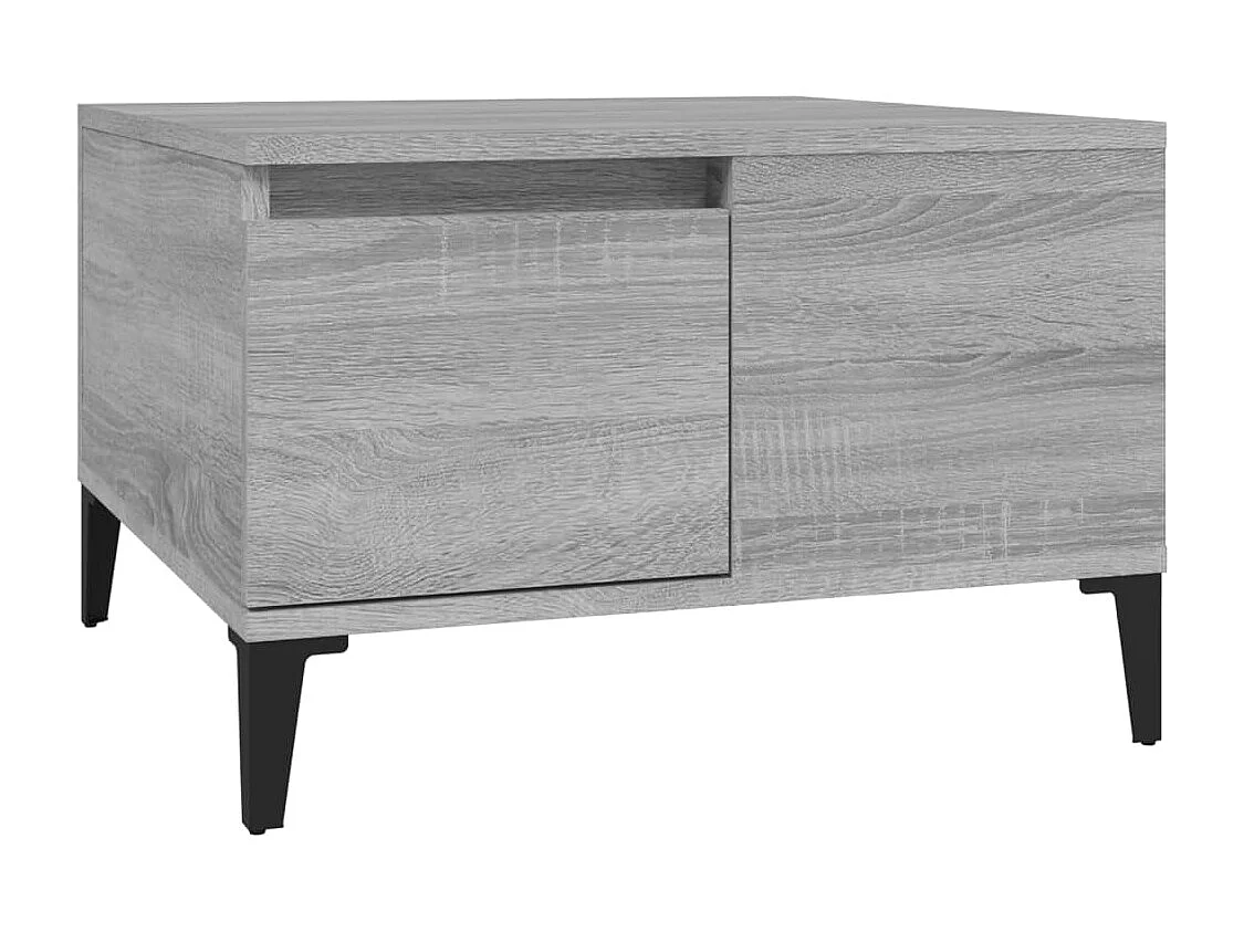 Table basse sonoma gris 55x55x36,5 bois d'ingénierie