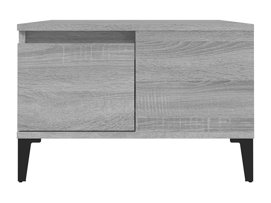 Table basse sonoma gris 55x55x36,5 bois d'ingénierie