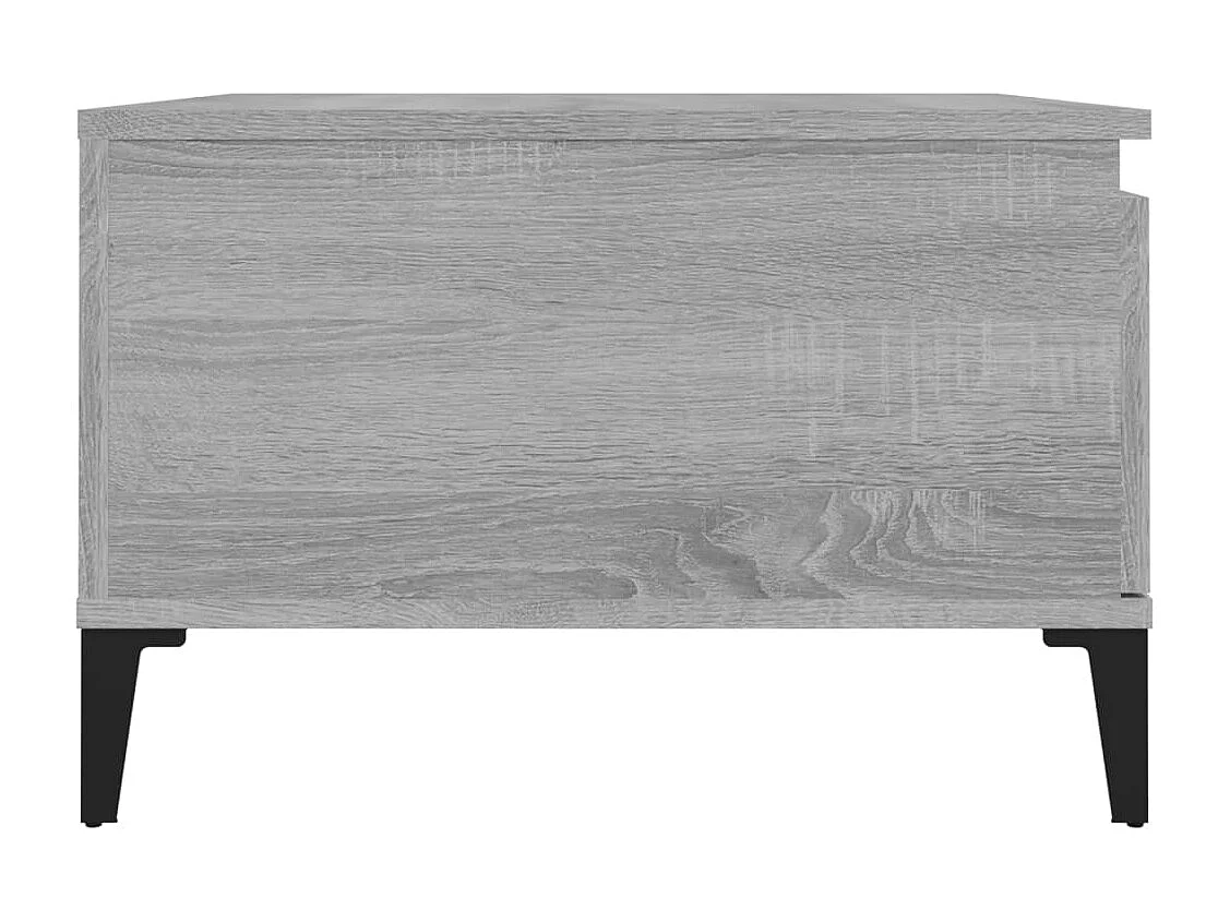 Table basse sonoma gris 55x55x36,5 bois d'ingénierie