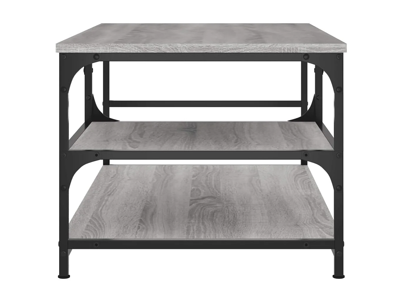 Table basse sonoma gris 90x49x40 bois d'ingénierie