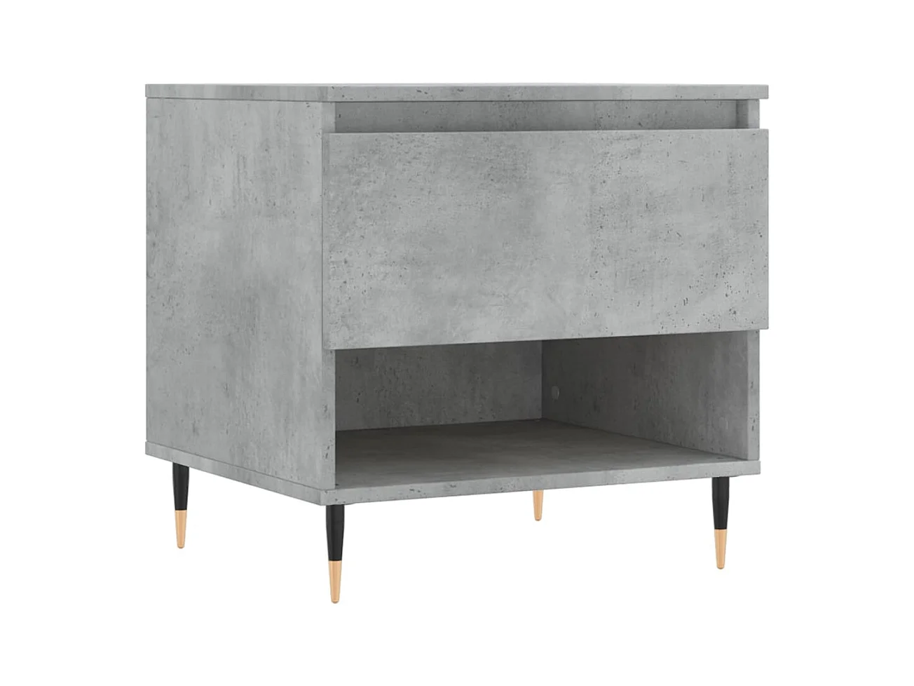 Table basse gris béton 50x46x50 bois d'ingénierie