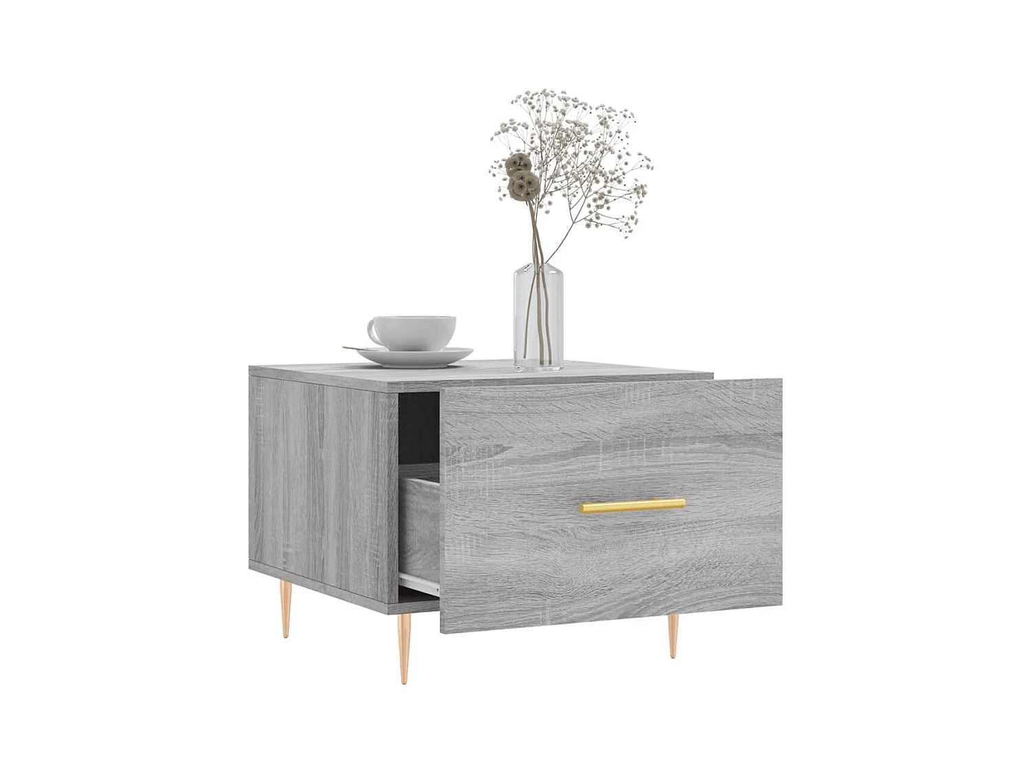 Tables basses 2 pcs sonoma gris 50x50x40 bois d'ingénierie