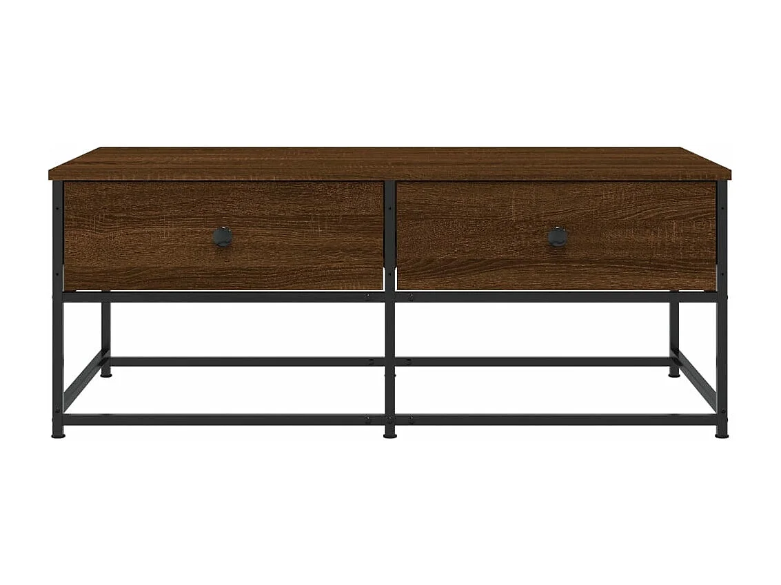 Table basse chêne marron 100x51x40 bois d'ingénierie