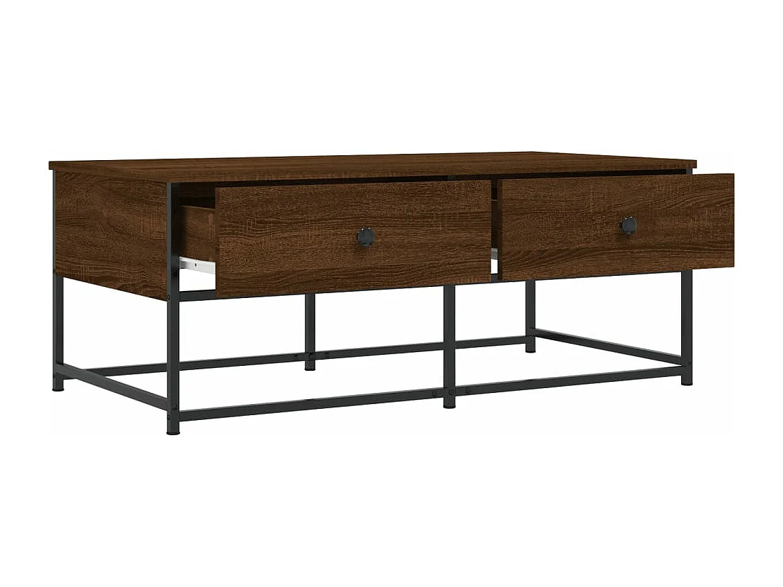 Table basse chêne marron 100x51x40 bois d'ingénierie