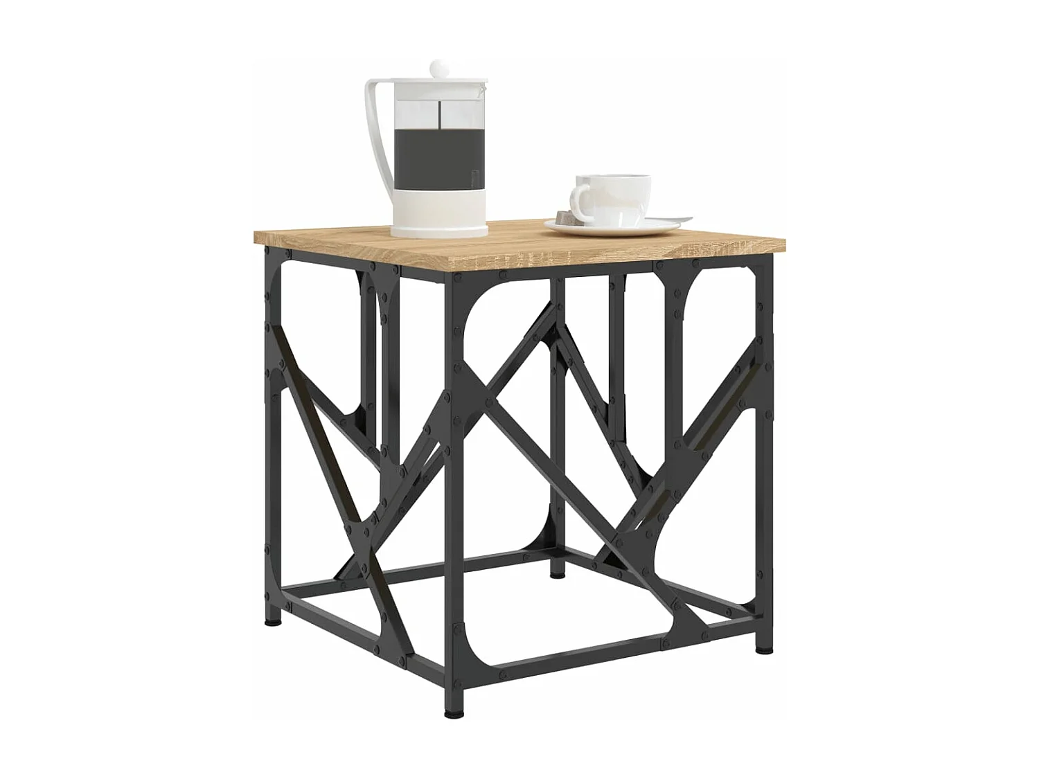 Table basse chêne sonoma 45x45x47,5 bois d'ingénierie