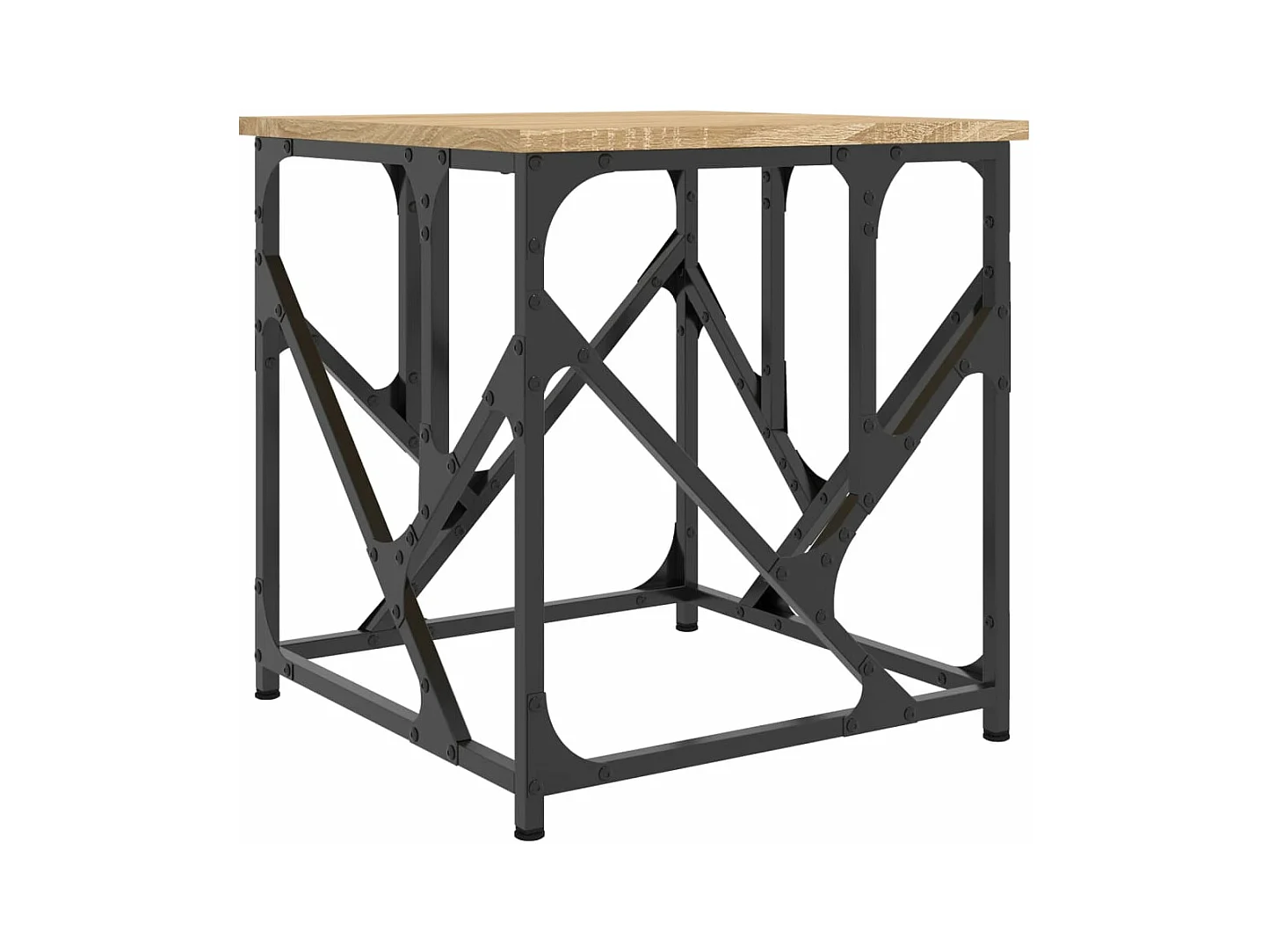 Table basse chêne sonoma 45x45x47,5 bois d'ingénierie