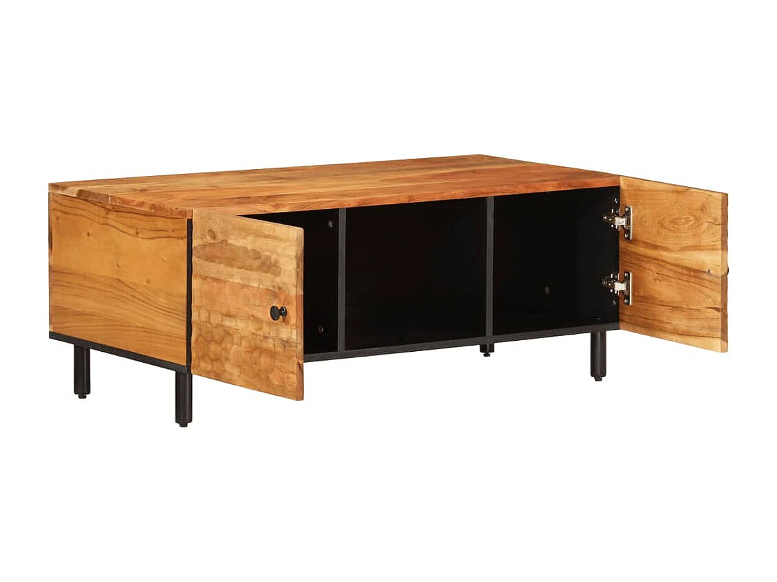 Table basse 100x54x40 bois massif d'acacia