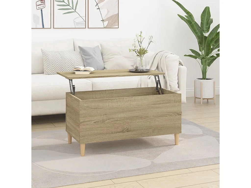 Table basse Chêne sonoma 90x44,5x45 Bois d'ingénierie