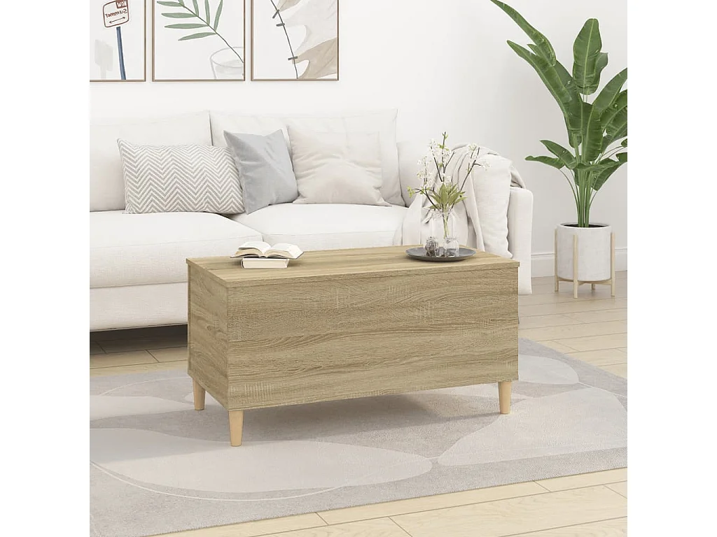 Table basse Chêne sonoma 90x44,5x45 Bois d'ingénierie
