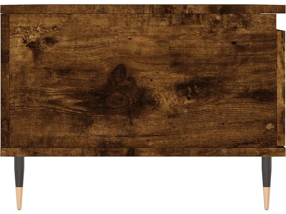 Table basse Chêne fumé 90x50x36,5 Bois d'ingénierie