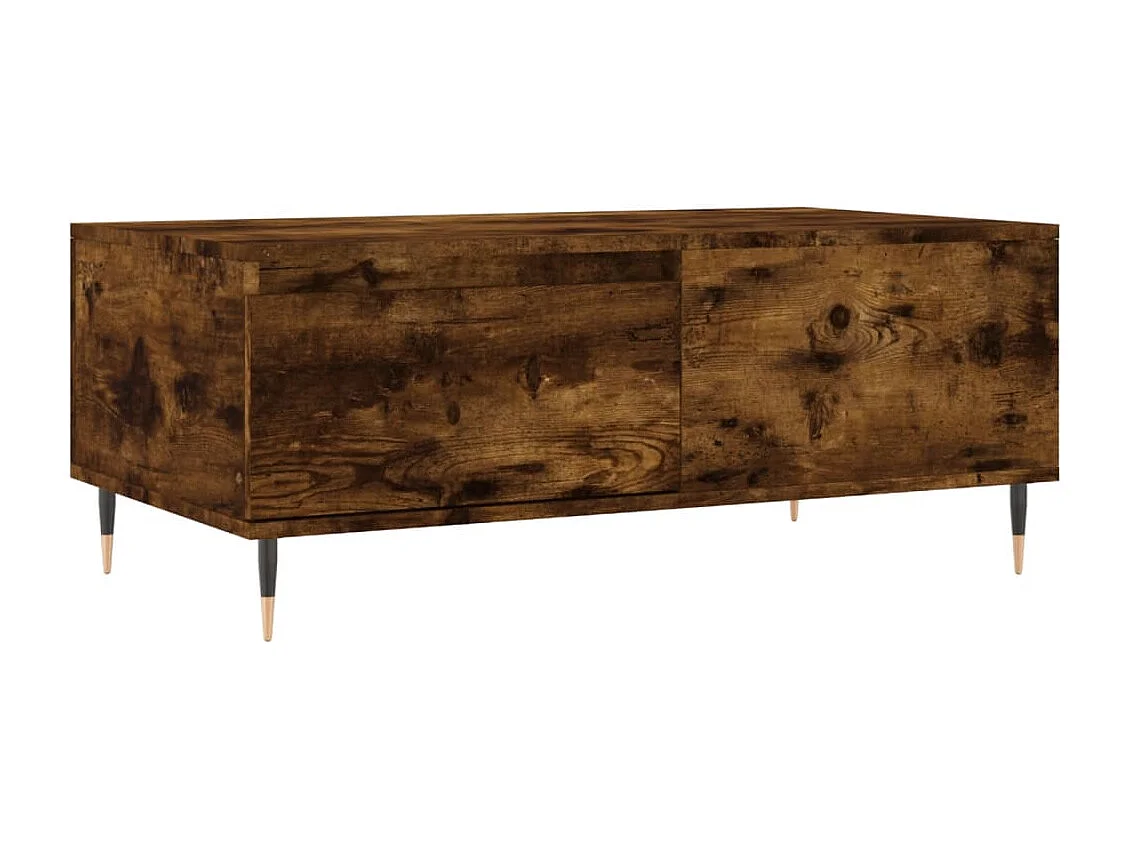 Table basse Chêne fumé 90x50x36,5 Bois d'ingénierie