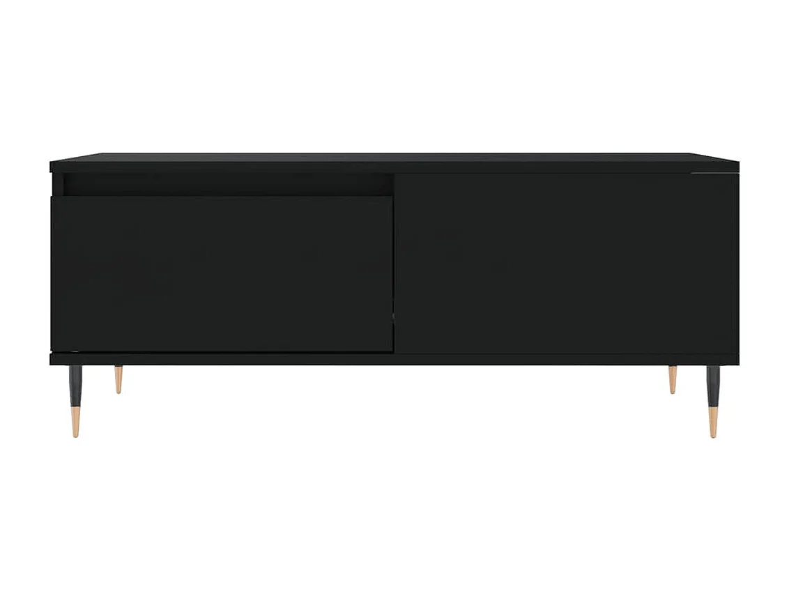 Table basse Noir 90x50x36,5 Bois d'ingénierie