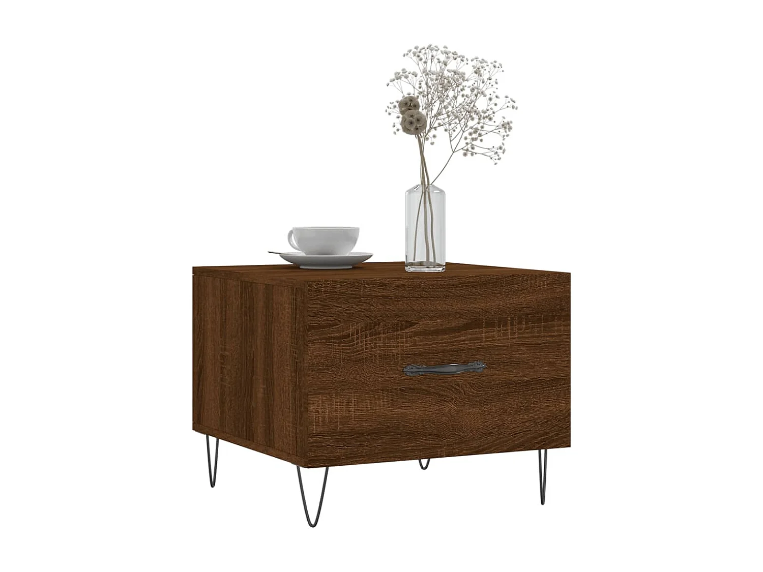 Table basse Chêne marron 50x50x40 Bois d'ingénierie