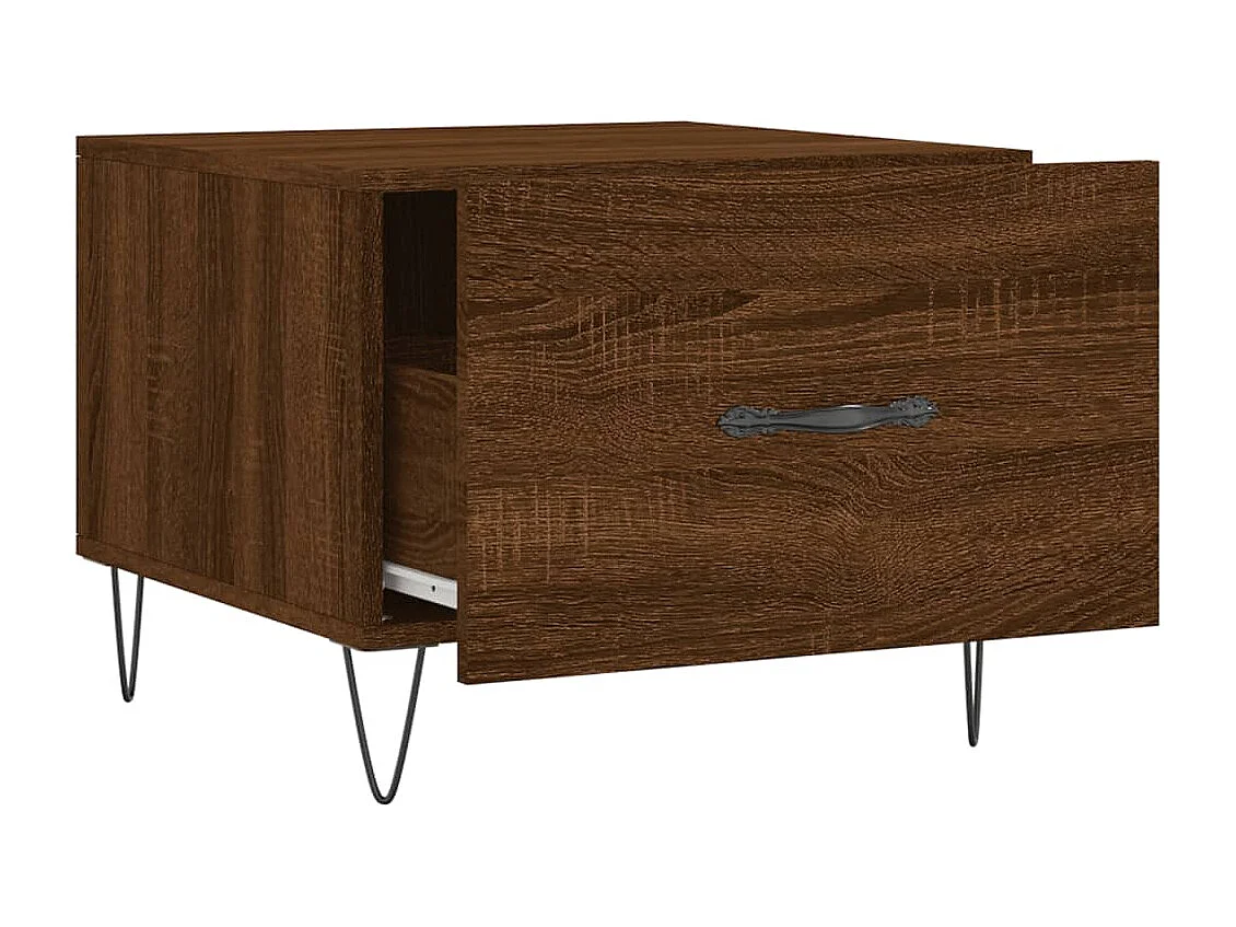 Table basse Chêne marron 50x50x40 Bois d'ingénierie