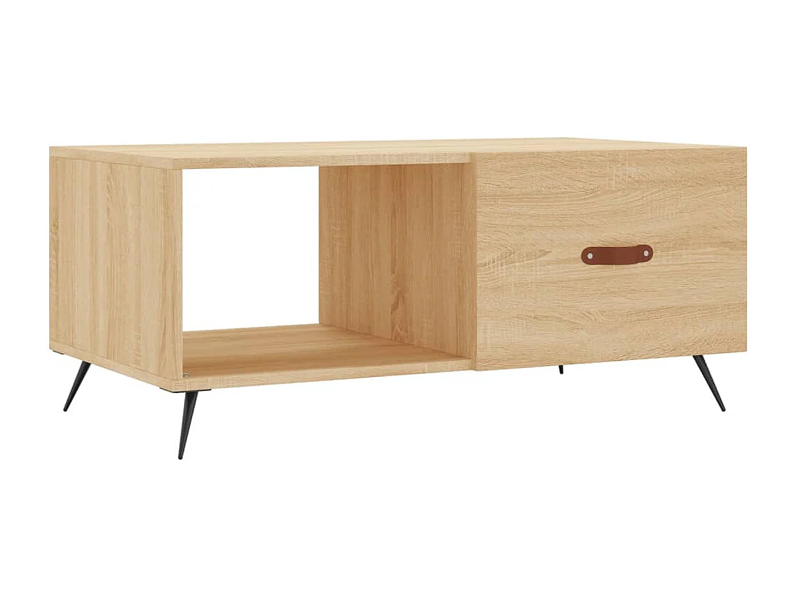 Table basse chêne sonoma 90x50x40 bois d'ingénierie