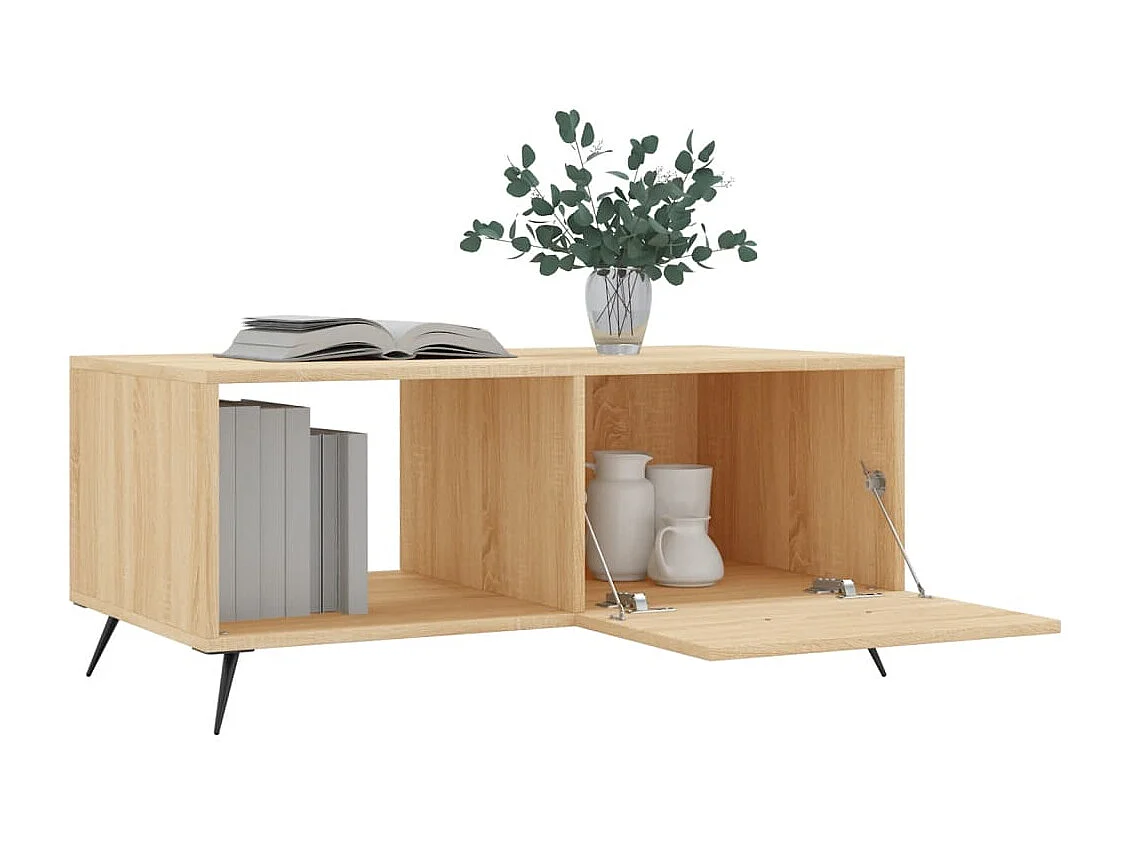 Table basse chêne sonoma 90x50x40 bois d'ingénierie