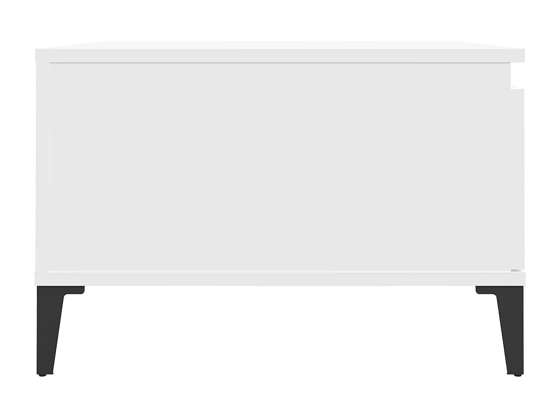 Salontafel 55x55x36,5 cm bewerkt hout wit