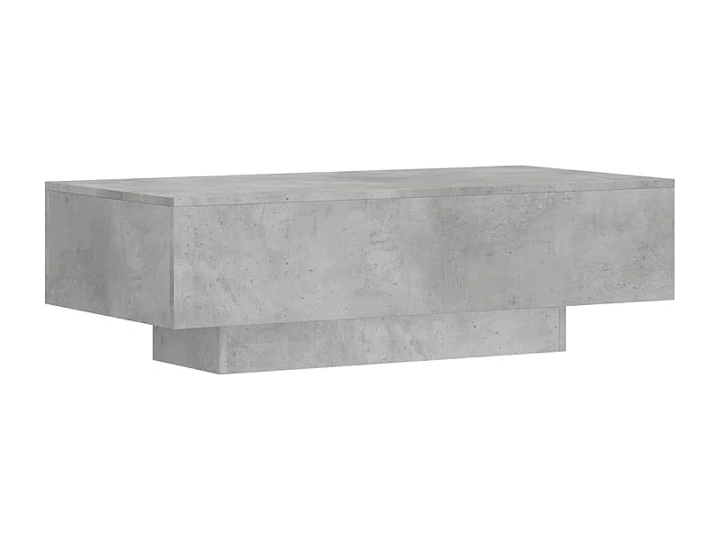 Table basse gris béton 100x49,5x31 bois d'ingénierie