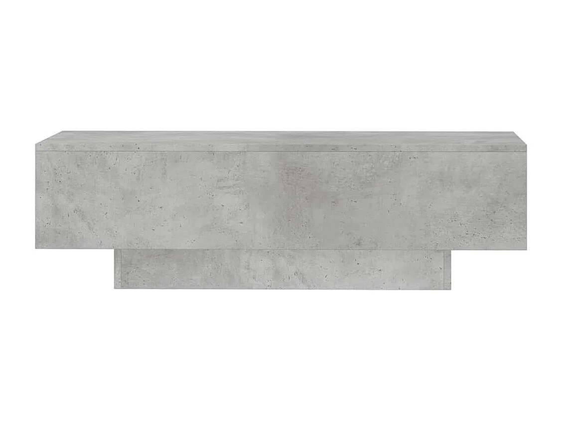 Table basse gris béton 100x49,5x31 bois d'ingénierie