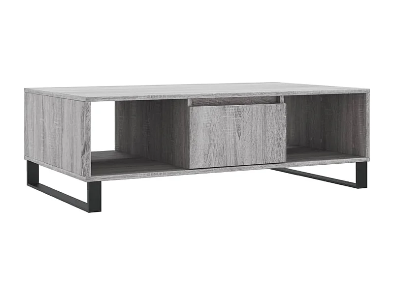 Table basse sonoma gris 104x60x35 bois d'ingénierie