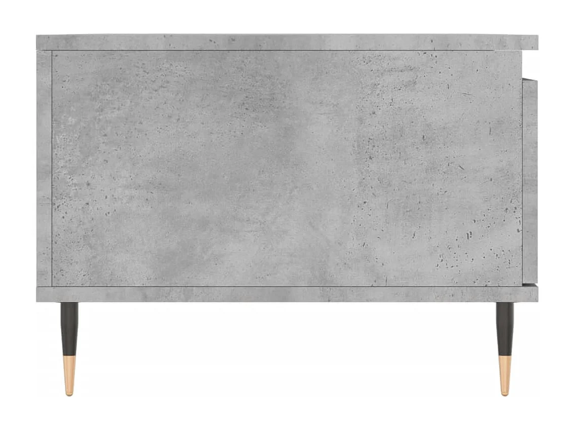 Table basse Gris béton 90x50x36,5 Bois d'ingénierie