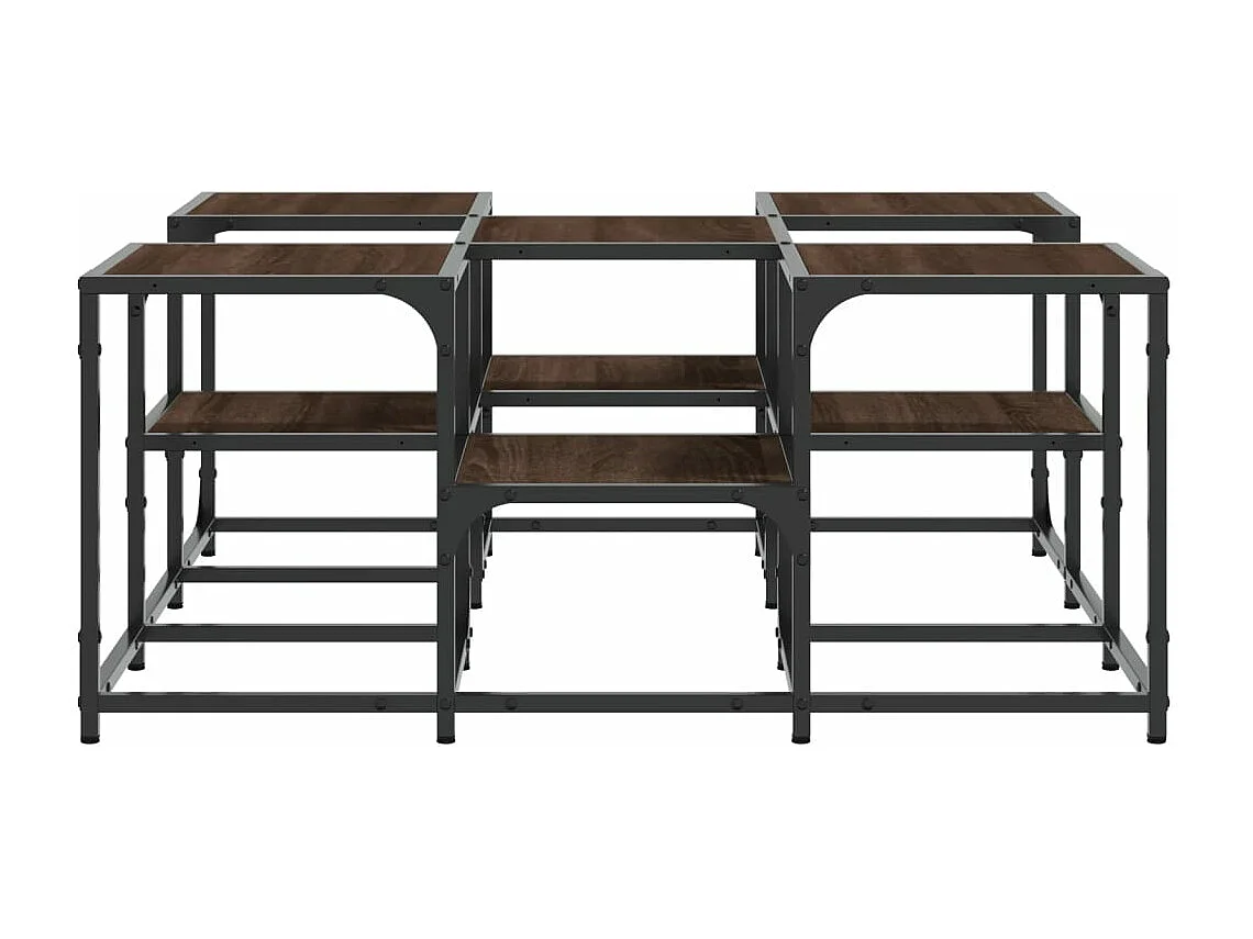 Table basse chêne marron 91x91x40 bois d'ingénierie