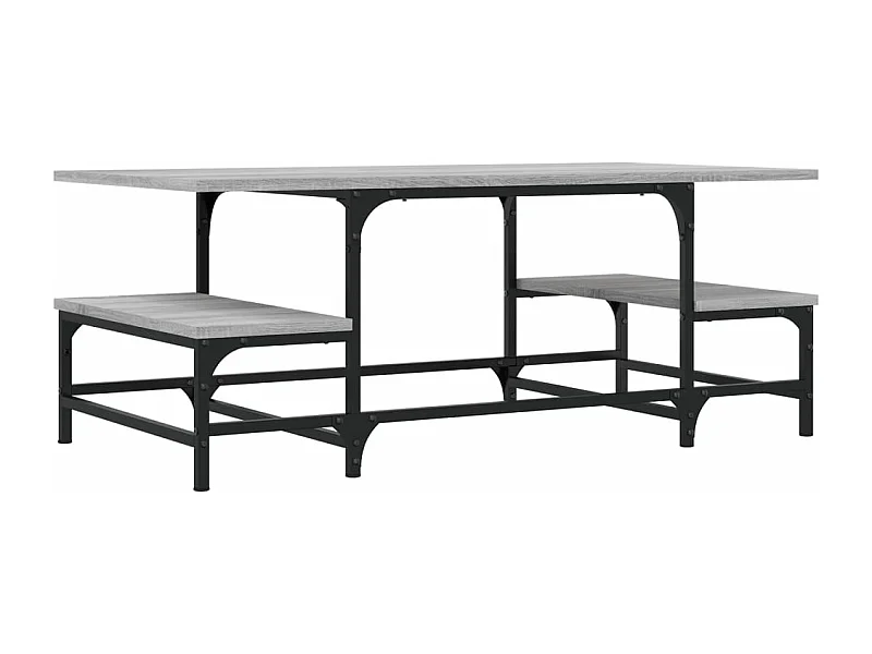 Table basse sonoma gris 100x50,5x40 bois d'ingénierie