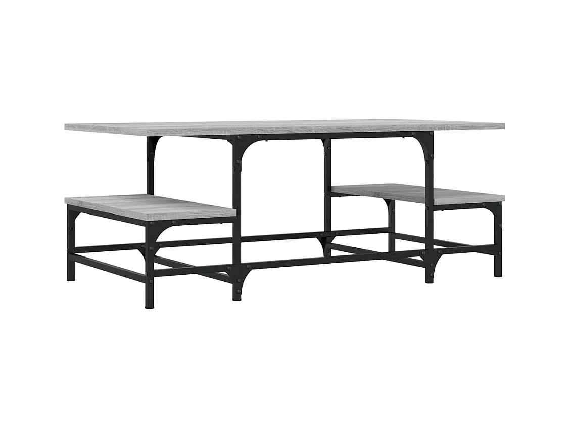 Table basse sonoma gris 100x50,5x40 bois d'ingénierie