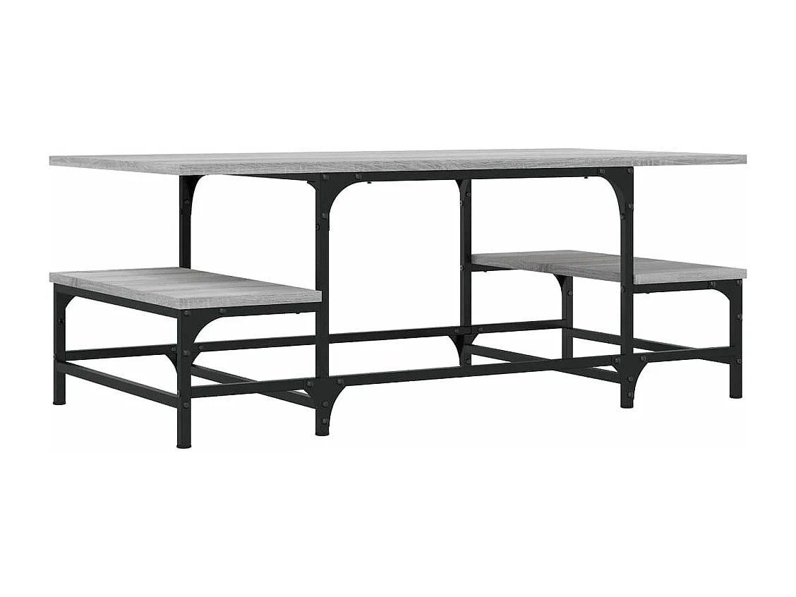 Table basse sonoma gris 100x50,5x40 bois d'ingénierie