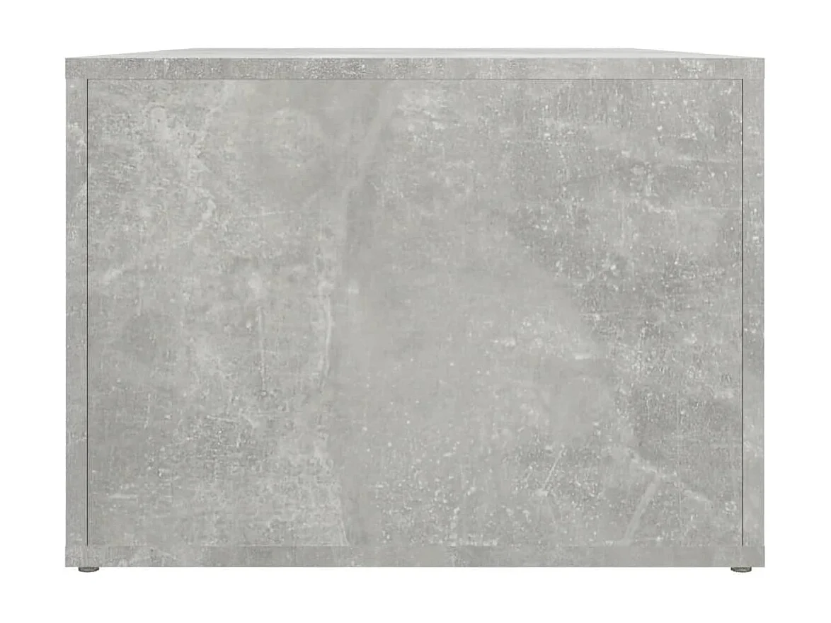 Table basse Gris béton 80x50x36 Bois d'ingénierie