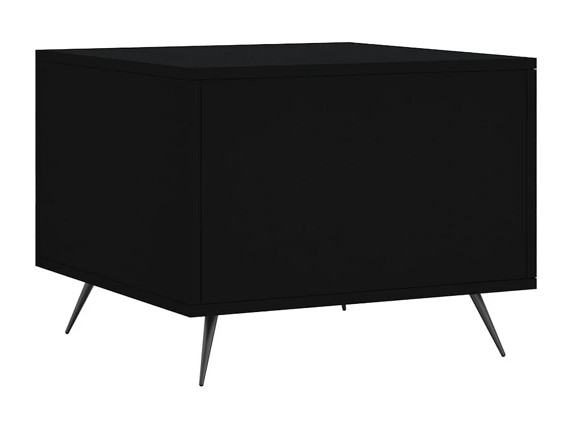 Tables basses 2 pcs noir 50x50x40 bois d'ingénierie