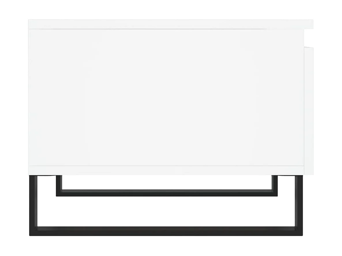 Tables basses 2 pcs blanc 50x46x35 bois d'ingénierie