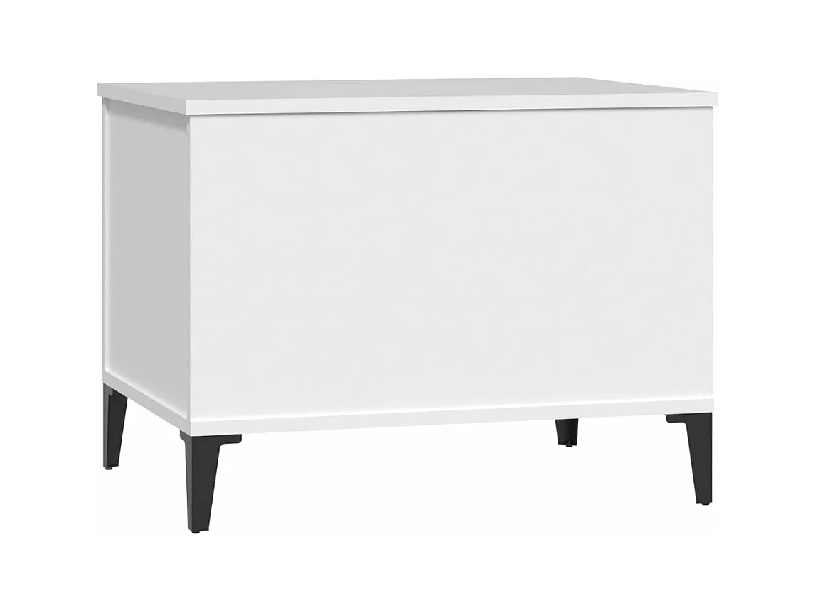 Table basse Blanc 60x44,5x45 Bois d'ingénierie