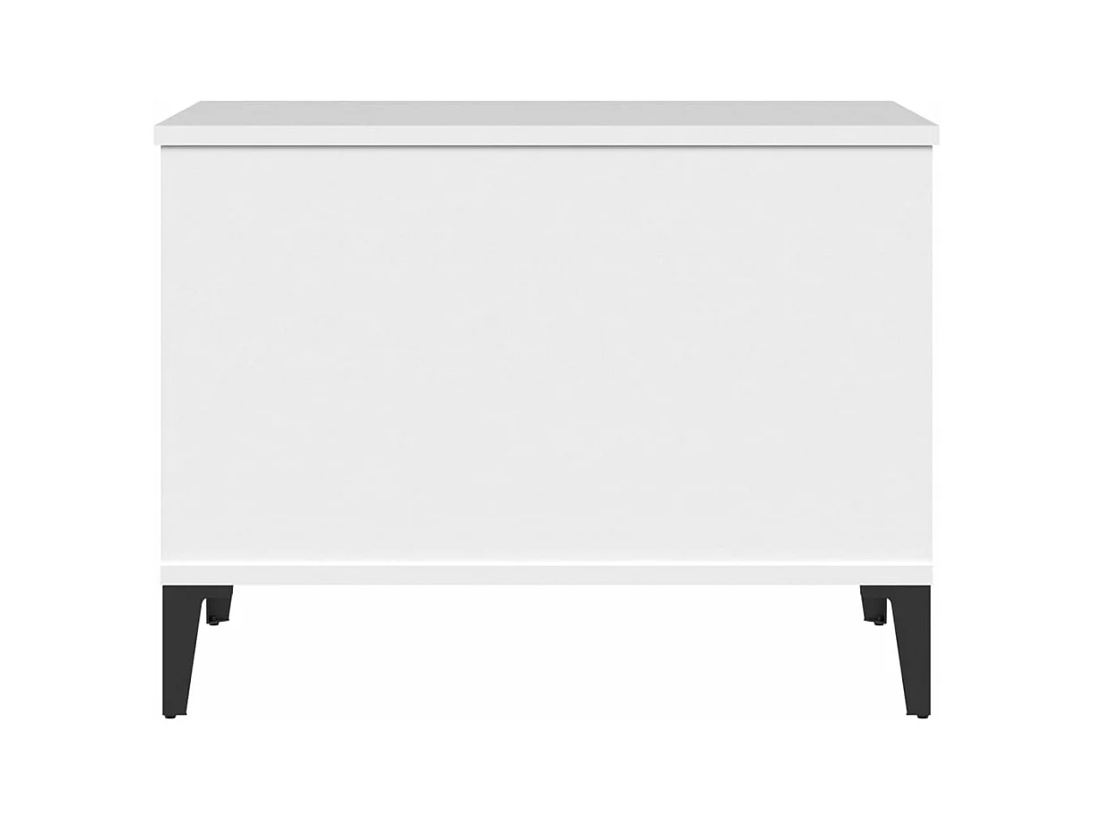 Table basse Blanc 60x44,5x45 Bois d'ingénierie