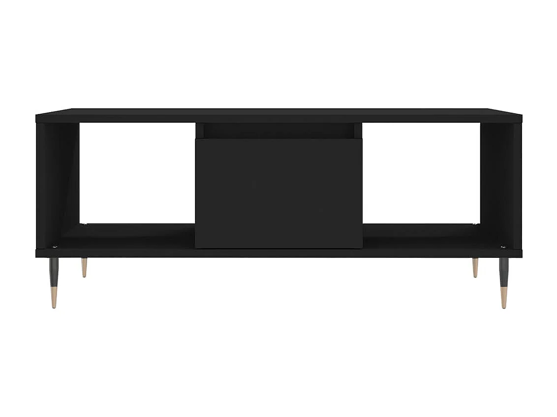 Table basse Noir 90x50x36,5 Bois d'ingénierie