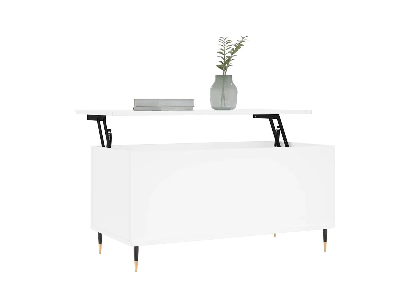 Table basse Blanc 90x44,5x45 Bois d'ingénierie