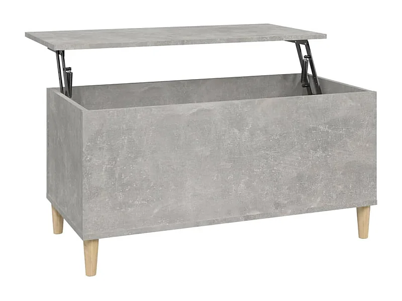 Table basse Gris béton 90x44,5x45 Bois d'ingénierie