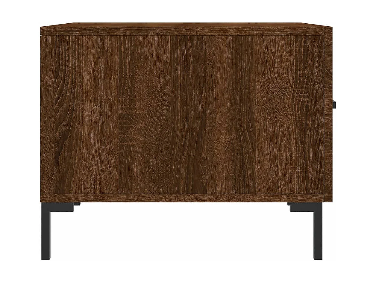 Tables basses 2 pcs chêne marron 50x50x40 bois d'ingénierie