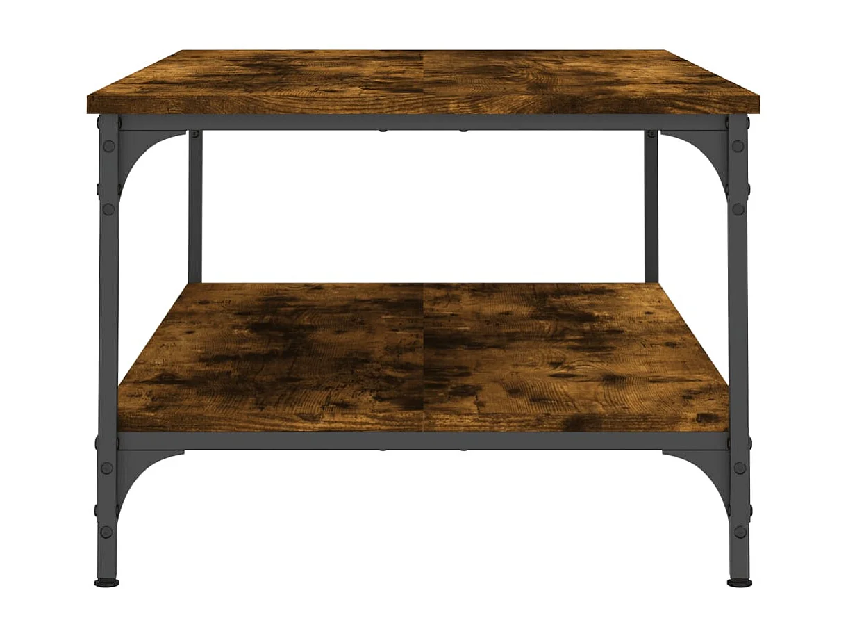 Table basse chêne fumé 100x55x40 bois d'ingénierie