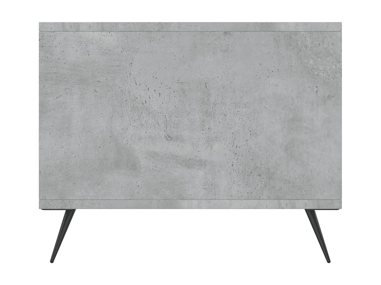 Table basse gris béton 90x50x40 bois d'ingénierie