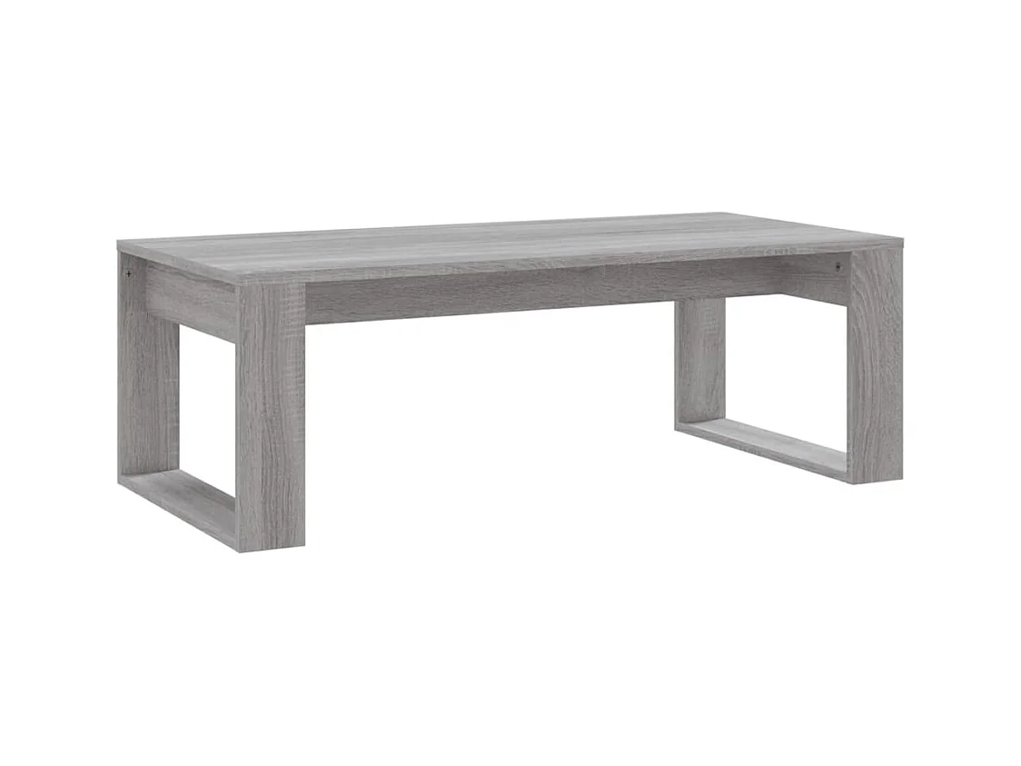 Table basse sonoma gris 102x50x35 bois d'ingénierie