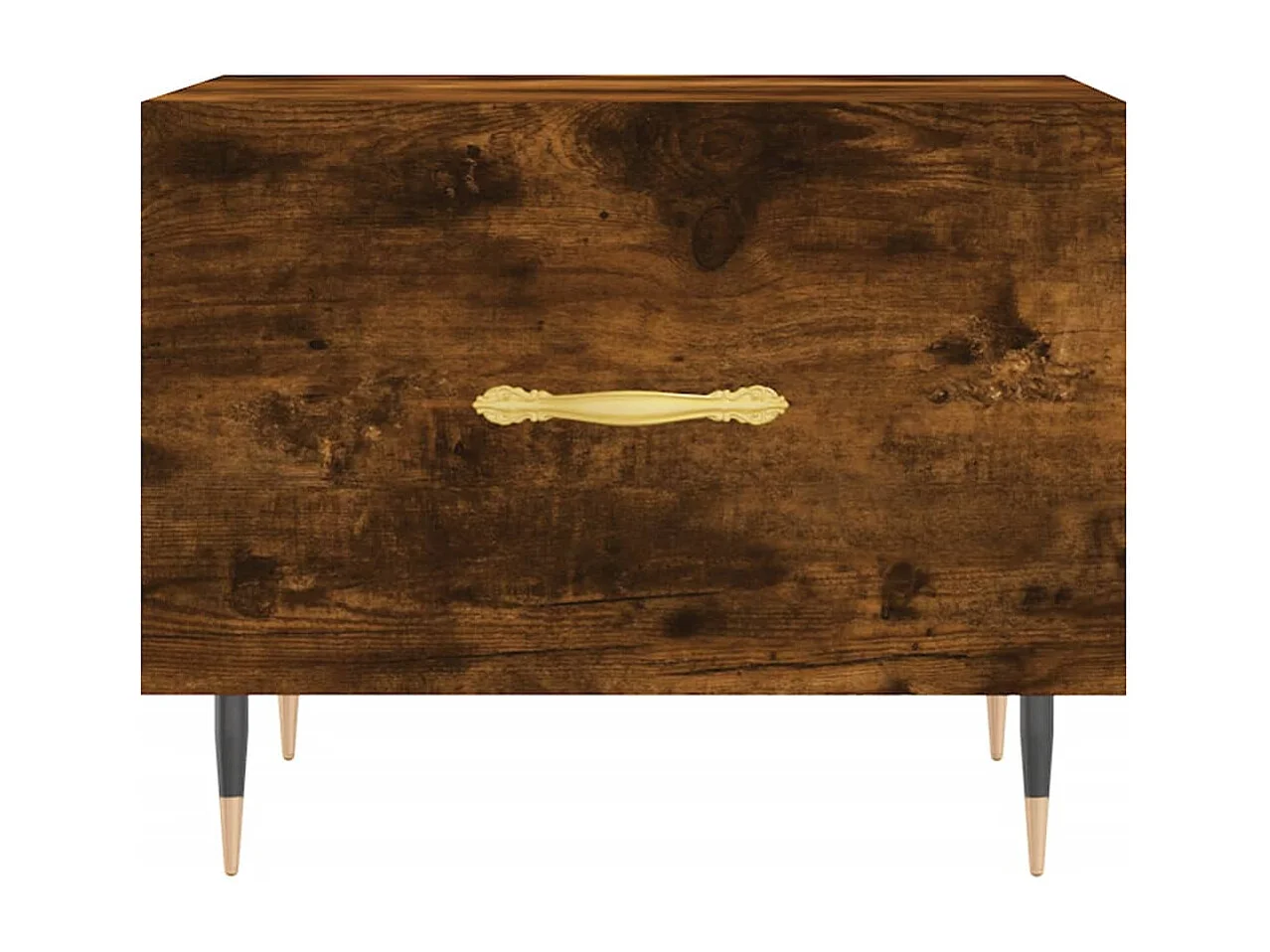 Tables basses 2 pcs chêne fumé 50x50x40 bois d'ingénierie