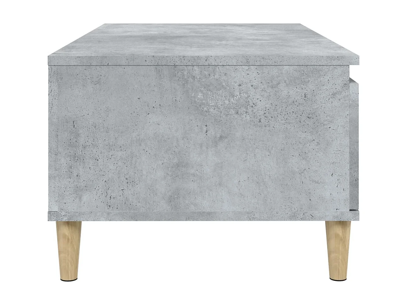 Table basse Gris béton 90x50x36,5 Bois d'ingénierie