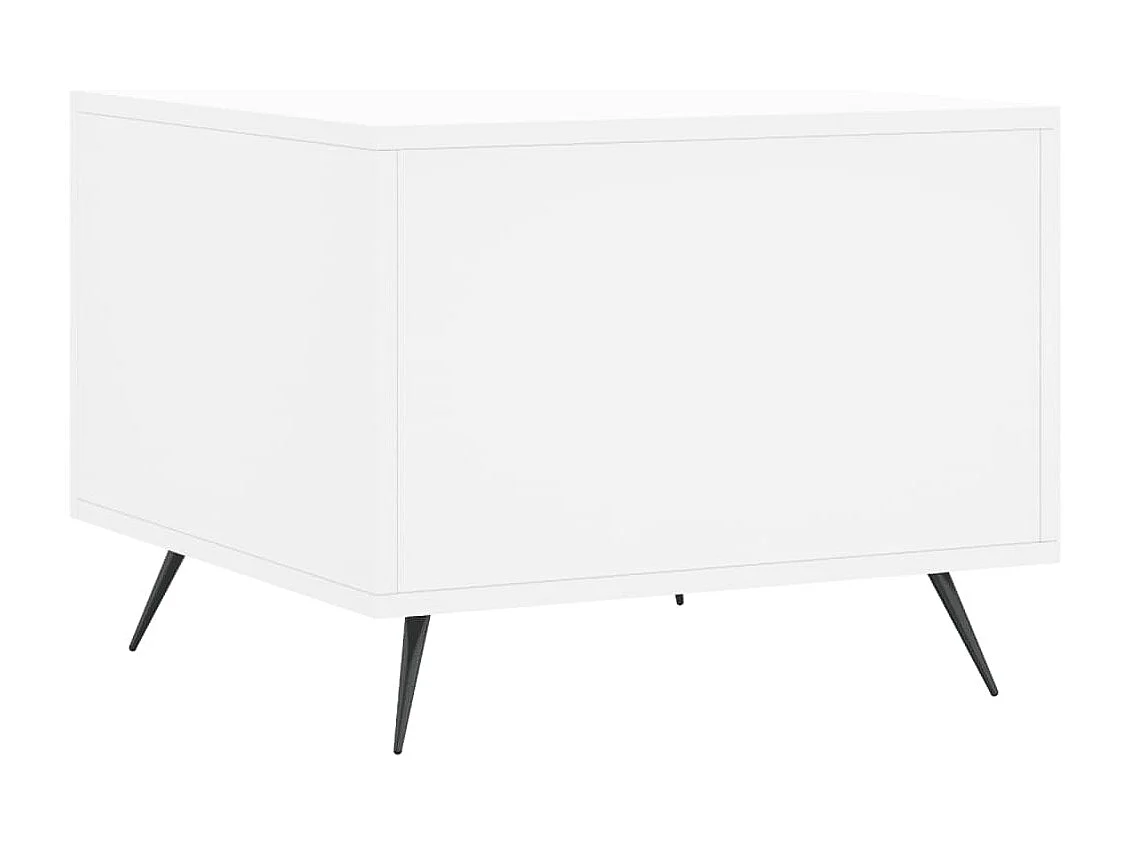 Tables basses 2 pcs blanc 50x50x40 bois d'ingénierie